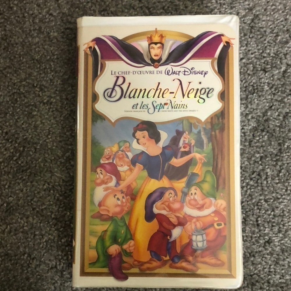 French Walt Disneys Masterpiece Snow White and the Seven Dwarfs on VHS